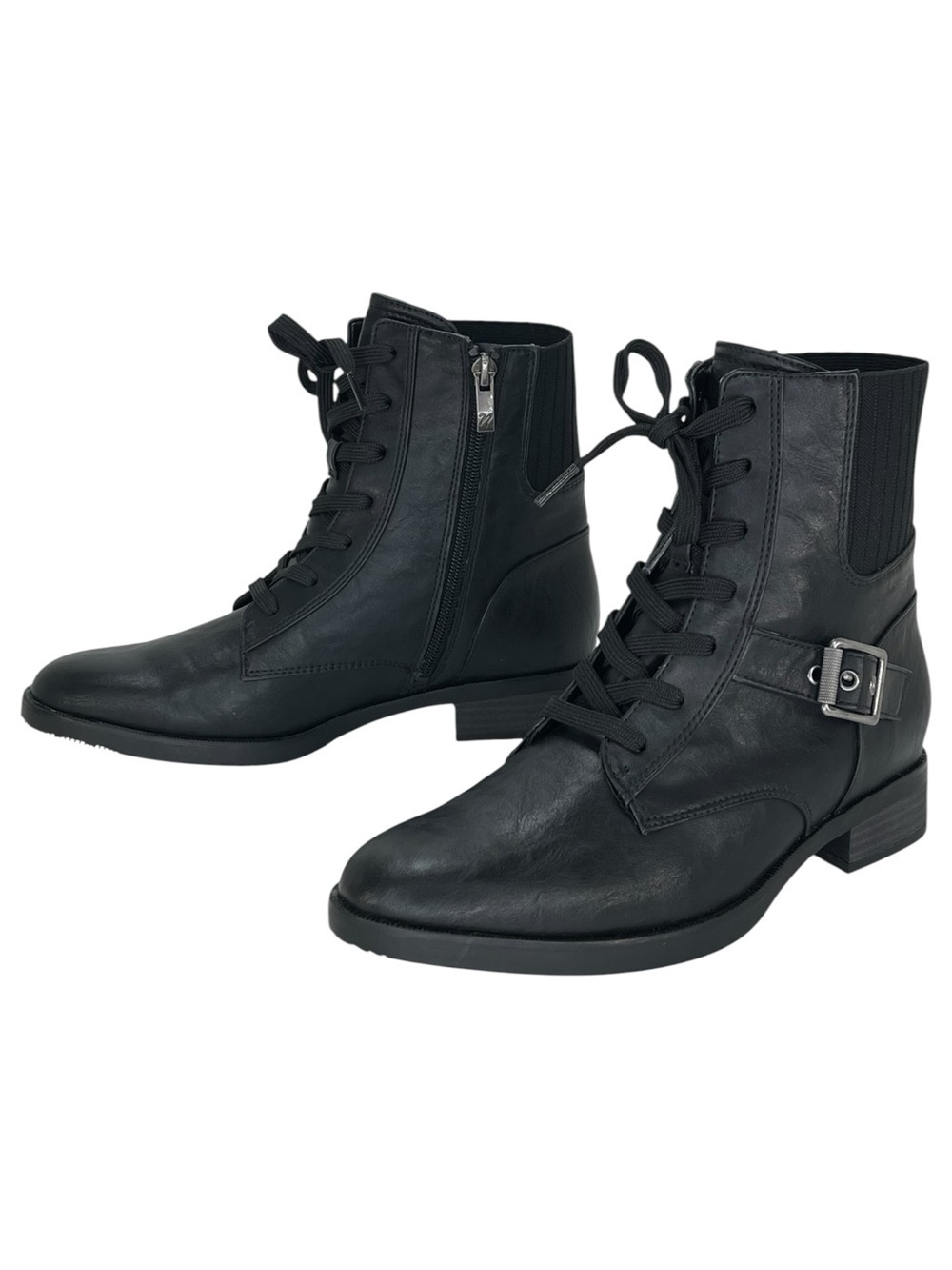 Naturalizer Teagan Black Faux Leather Womens Ankle Boots Size 8M - Picture 7 of 11